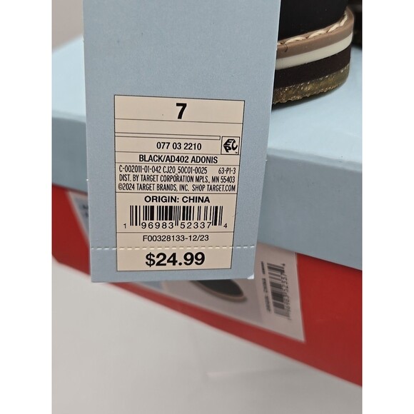 Toddler Adonis Derby Shoes Black- Cat & Jack Size 7 New With Box - Picture 4 of 7